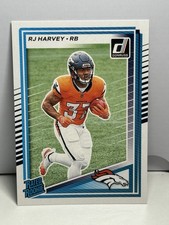 RJ Harvey RC 2025 Donruss Rated Rookie Denver Broncos #312