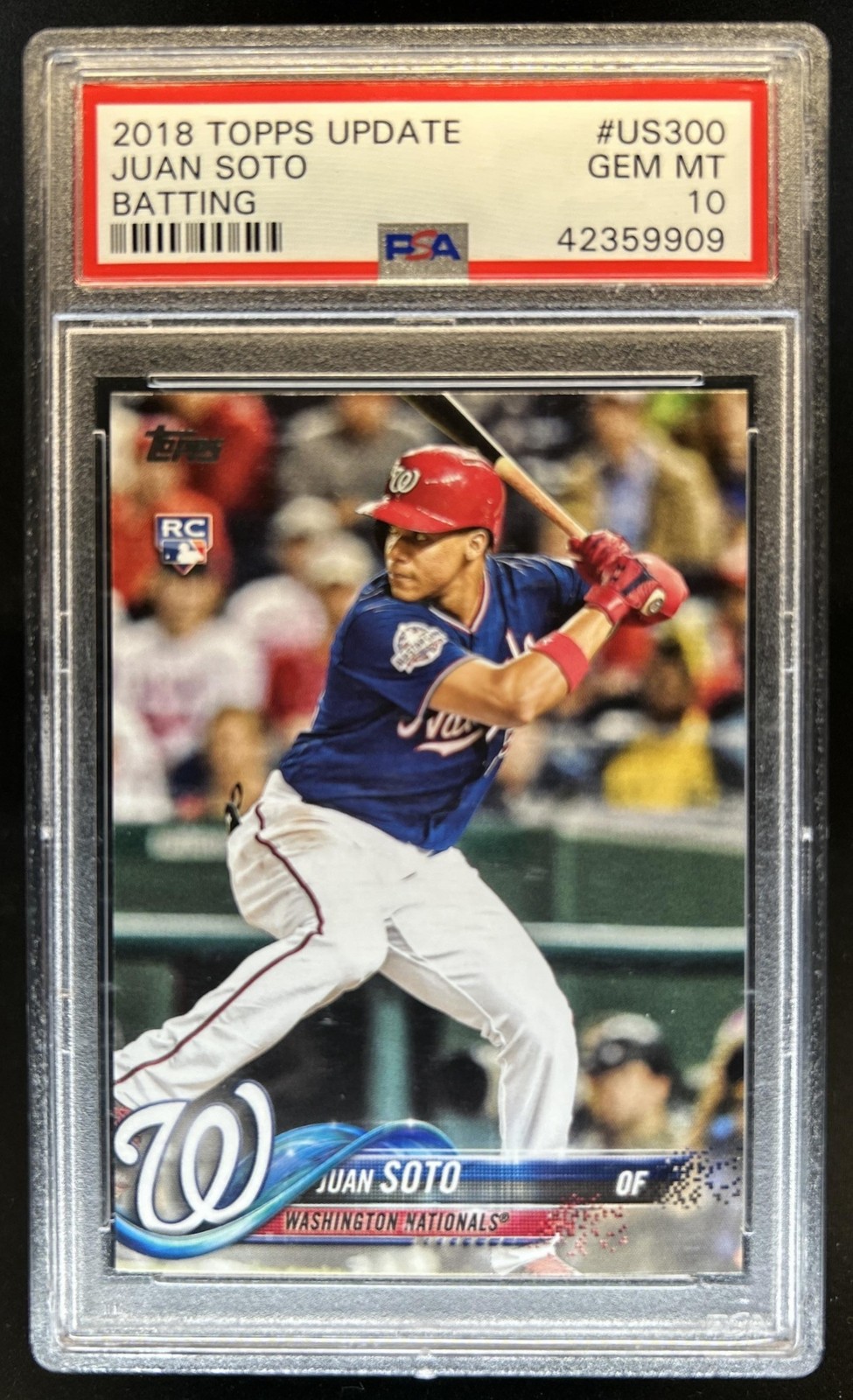 2018 Topps Update Juan Soto RC Rookie All-Star #US300a Nationals PSA 10 GEM MINT