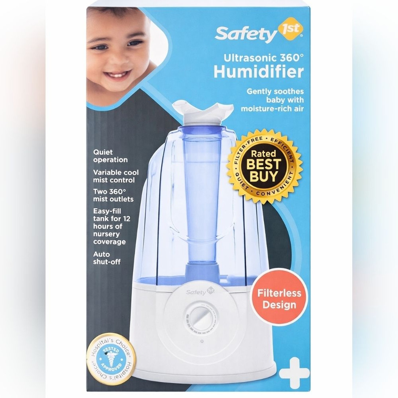 Filter-free Quiet Cool Mist Nursery