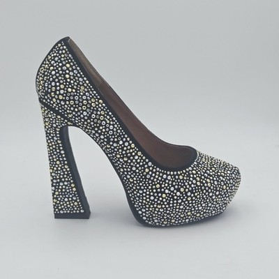 Jeffrey Campbell Damen Schuhe Gr. 39 Pumps Schwarz Wildleder Nabuk 227ABD