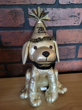Raising Cane's Golden Birthday Collectible Gold Cane Dog Plush Toy