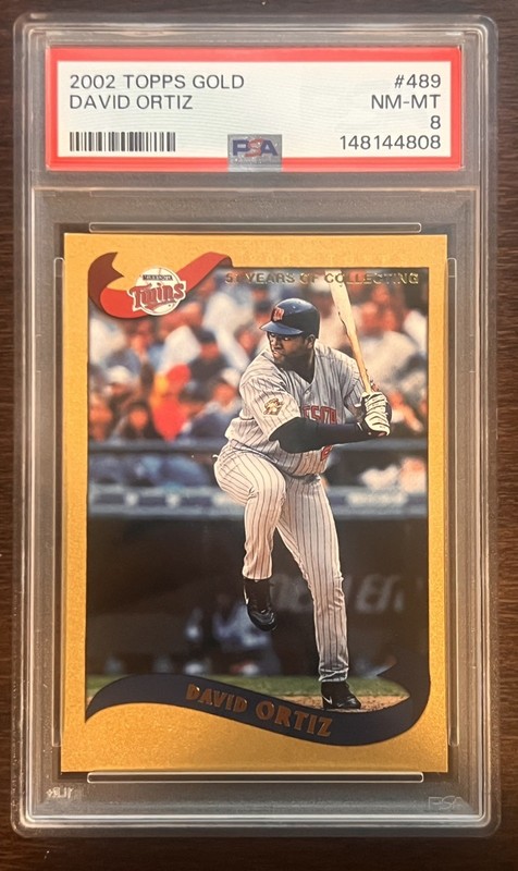 2002 TOPPS GOLD #489 DAVID ORTIZ 403/2002 PSA 8