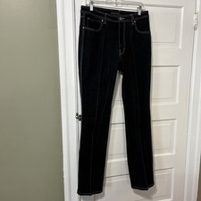 Vintage 80s 90s Sergio Valente Jeans Mens 32x33 Black Denim Bull Pocket Cool ls 