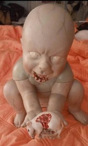 Spirit Halloween Wretched Ralphie Zombie Baby sold out Halloween prop