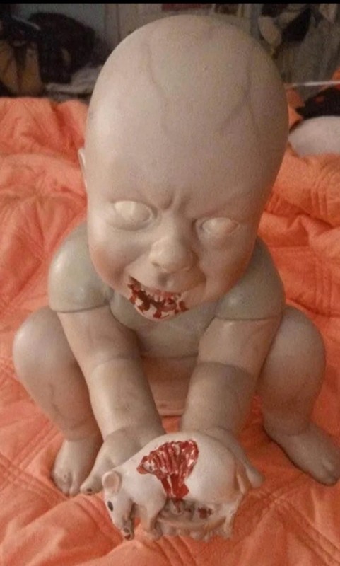 Spirit Halloween Wretched Ralphie Zombie Baby sold out Halloween prop