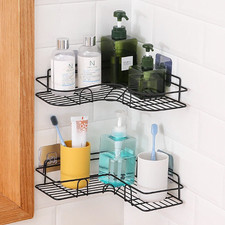 Triangular Corner Shower Caddy-Bathroom Bath Storage Organizer Shelf Rack