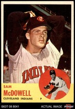 1963 Topps #317 Sam McDowell Indians 6.5 - EX/MT+