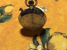 Vintage MINERVA WHITE DIAL STAINLESS STEEL STOPWATCH