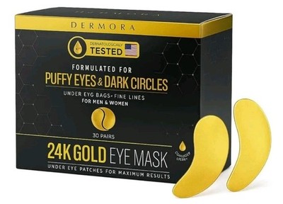 Dermora Eye Mask 20 Pairs For Puffy Eyes and Dark Circles 