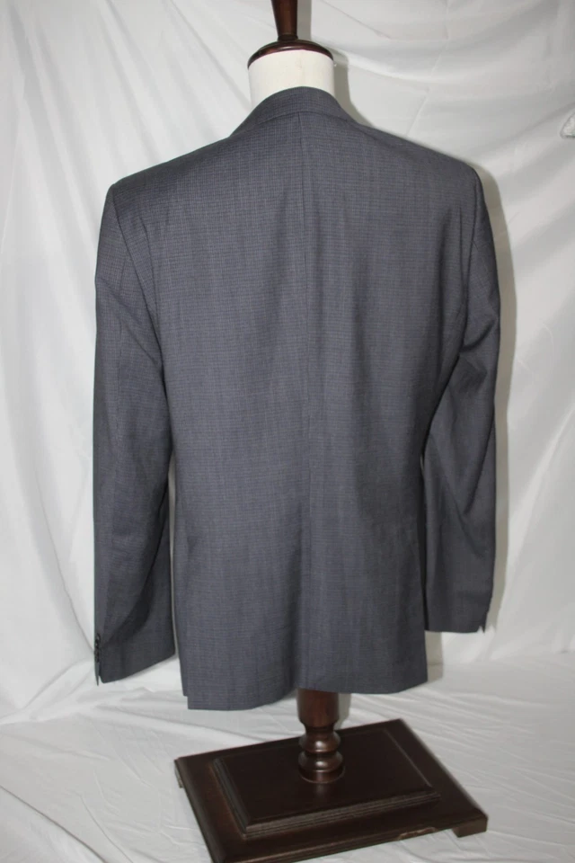 Abrigo deportivo blazer de lana a cuadros azul 42R Hugo Boss enorme3 para hombre 2B 2-Vent Tesse Foto 4 de 4