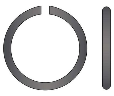 Round External Retaining Ring 1-1/2 Spring Steel Phos (9 Pieces)