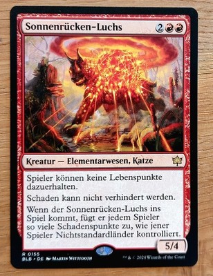 MTG Magic: Sonnenrücken-Luchs, Sunspine Lynx, DEUTSCH, Red Aggro, Anti Lifegain