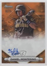 2023 Bowman Sterling Prospect Orange Refractor 32/75 Daniel Montesino Auto 13dp