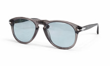 Persol Sunglasses PO649 Gray/Light Blue 54-20-140mm With Case New