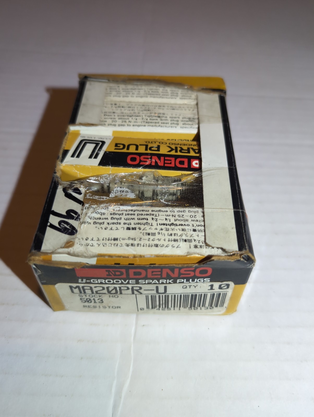 DENSO 5013 Standard U-Groove Spark Plugs for MA20PR-U Lot Of 8