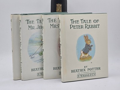 Beatrix Potter Miniature Hardcover Books Lot 4 Frederick Warne Peter Rabbit Set