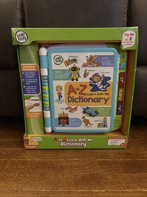 LeapFrog A to Z Learn with Me Dictionary Ages 3+ Vocabulary Alphabet Phonics NIB
