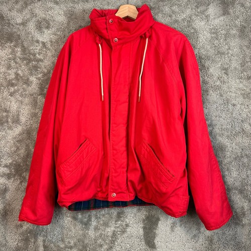 Baracuta, Giacca Harrington Baracuta vintage anni 80 Fieldmaster rossa foderata a quadri L full zip