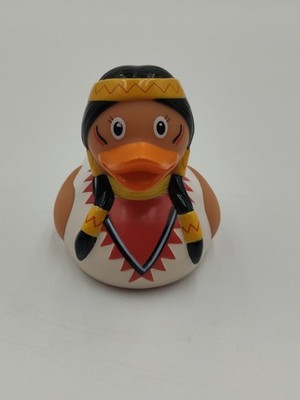LILALU Badeente Indianerin Native American Quietscheente Sammlerfigur Deko