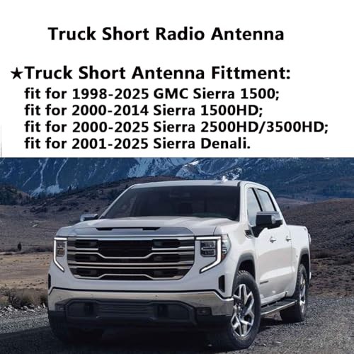 for GM Truck Short Antenna Fit for GMC Sierra and Chevy Silverado All Models |  - Picture 7 of 7