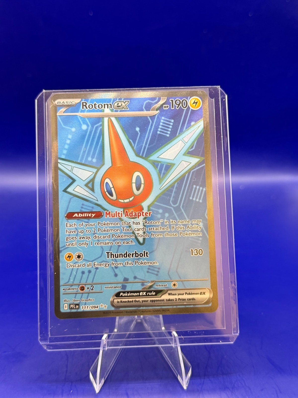 Rotom ex 111/094 Phantasmal Flames Ultra Rare Full Art Pokemon NM