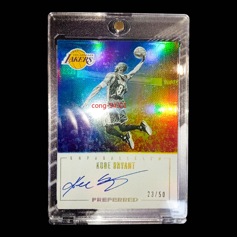 Tarjeta estrella firmada autógrafos de Kobe Bryant Logoman de National Treasures 8 piezas Foto 4 de 4