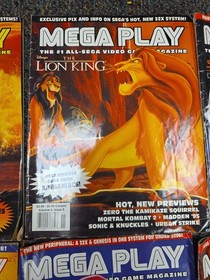 Mega Play Magazine Lot Sega Vol 5 #4 5 6 Vol 6 #1 2 3 Lion King X-Men