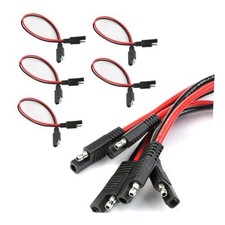 5PCS 2 Pin Quick Disconnect Polarized Wire Harness, 12 Inch SAE 10 Gauge