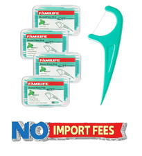 FAMILIFE Floss Picks, 240 Count Mint Dental Floss Cleaner, Tooth Picks Flossers