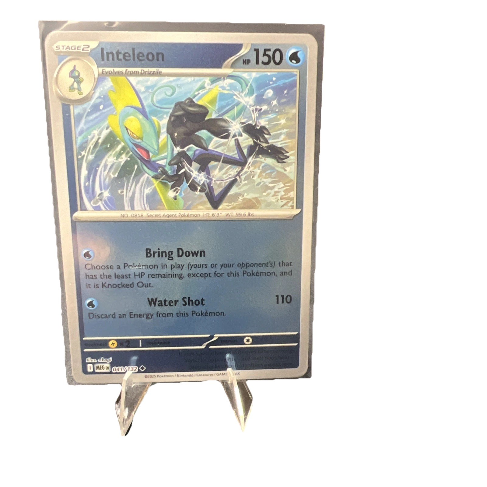 Pokémon TCG Inteleon 041/132 ME01: Mega Evolution Reverse Holo