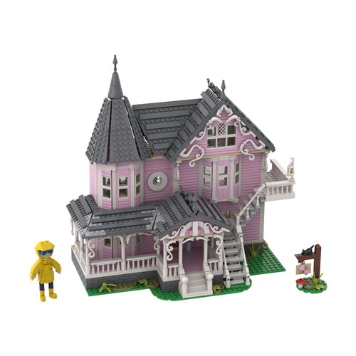 1542 PCS MOC Coraline The Pink Palace Building Set with Interior Decoration - Picture 6 of 8