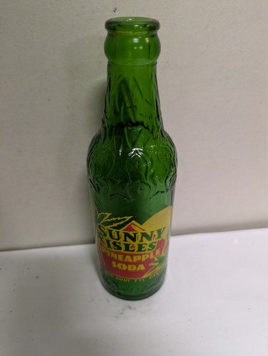 7oz Sunny Isles Pineapple Soda Bottle, Littleton, North Carolina