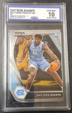 2021 Panini Prizm Draft Picks #25 Day'Ron Sharpe RC Tar Heels CCG 10