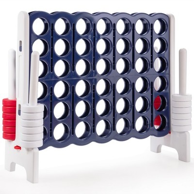 Jumbo 4-to-Score 4 in A Row Giant Game Set Indoor Outdoor Adults Kids Family Fun