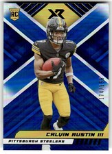 2022 Panini XR Calvin Austin III Blue #/199 Rookie #136