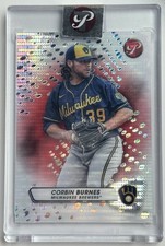2023 Topps Pristine Corbin Burnes 1 /5 Red Pulsar Shimmer Refractor Brewers ☄️