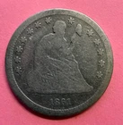 1861 Seated Liberty Quarter