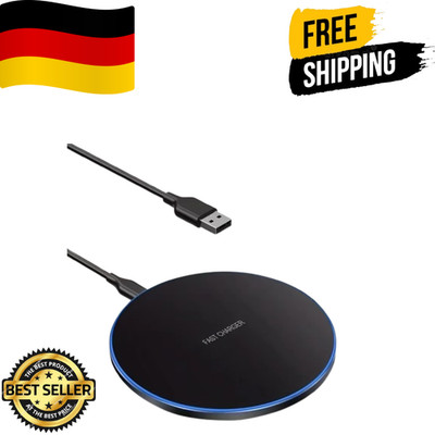 15W Desktop LED Wireless Charger Pad Phone Holder