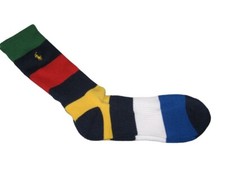 Image of RALPH LAUREN POLO Half Cushioned Ribbed Perfomance Crew Socks Multi Colours