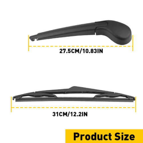 Rear Wiper Arm & Blade For 2012-2018 Ford Focus hatchback Back Windshield Wiper - Picture 2 of 12