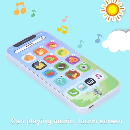 Plastic Kids Children Touch Screen Phone Educational Cellphone Music English - Picture 7 of 12