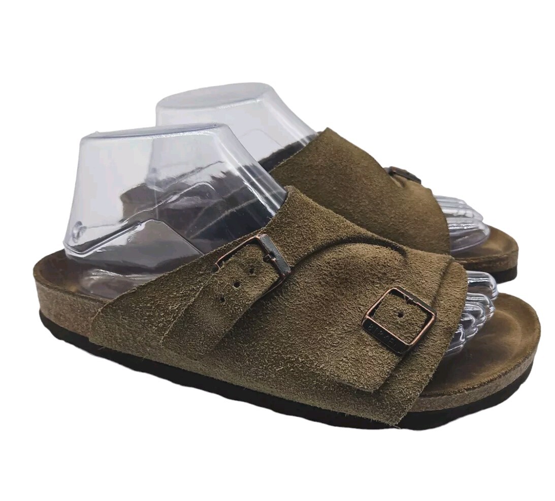 Birkenstock Zurich Womens Sz 38/ Sz 7 Tan/Taupe Slip On