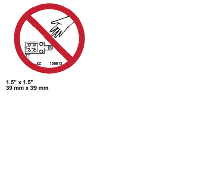 FOR SKYJACK 156613 VERTICAL LIFT DO NOT ALTER LIMIT DECAL 