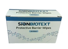 50 Ct SionBioText 423779 Protective Barrier Wipes Exp. 2026