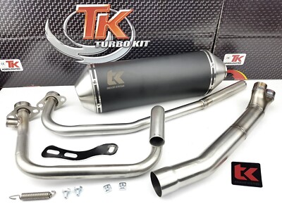 Turbo Kit X-Road 2-in-1 Edelstahl Auspuff Hyosung GT N E3 NE R E3 RF Naked 125