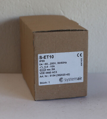 systemair S-ET 10 motor circuit breaker IP55 protected