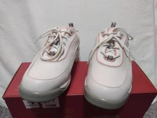 Footjoy Golf Shoes Women's Size 8M Greenjoys 48703 White And Pink Soft Spikes