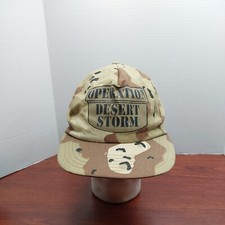 Vtg Operation Desert Storm Made In USA Snap Back Trucker Hat Cap