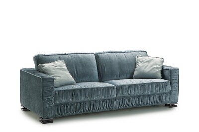 Modernes Luxus Schlafsofa aus Feder Garrison mit Hocker -  Milano Bedding