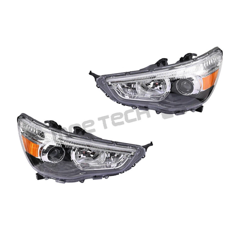 Pair Halogen Headlight For Mitsubishi Outlander Sport 2011-2019 Left+Right Foto 2 de 4